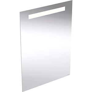 Miroir lumineux Geberit Option Basic Square 502804001 éclairage au-dessus, 50 x 70 cm