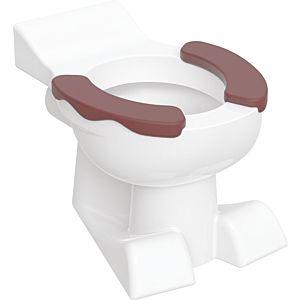 Geberit Stand-Tiefspül-WC Bambini weiß, 6 l, Sitzfläche karminrot
