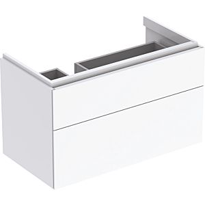 Geberit Xeno² Waschtisch-Unterschrank 500515011 88x53x46,2cm, mit 2 Schubladen, mit Ablagefläche, hochglänzend/weiß