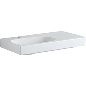 Geberit Citterio washstand 500548011 90x50cm, tap hole on the left, without overflow, shelf on the right, KeraTect / white