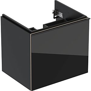 Keramag Acanto Waschtischunterschrank 500609161 59,5x53,5x47,6 cm, Glas schwarz - schwarz matt