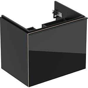 Keramag Acanto Waschtischunterschrank 500610161 64x53,5x47,6 cm, Glas schwarz - schwarz matt