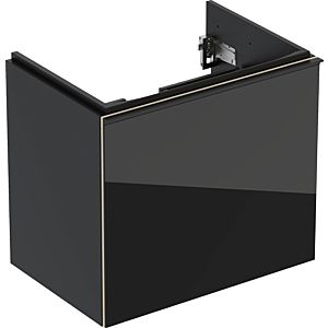 Keramag Acanto Waschtischunterschrank 500614161 Compact,59,5x53,5x41,6cm,Glas schwarz-schwarz matt