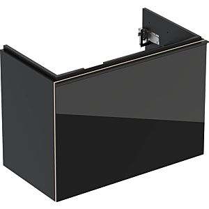 Keramag Acanto Waschtischunterschrank 500615161 Compact,74x53,5x41,6cm,Glas schwarz - schwarz matt