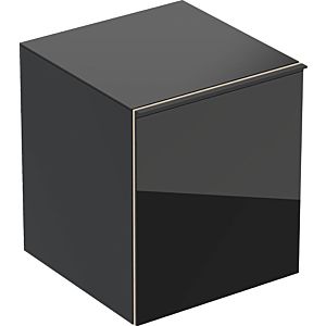 Keramag Acanto Seitenschrank 500618161 45x52x47,6cm, Glas schwarz - schwarz matt