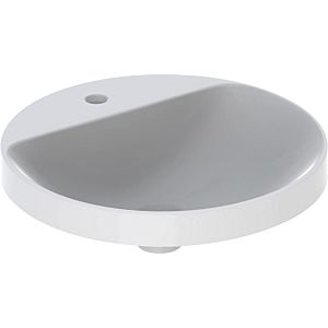 Geberit VariForm basin 500707002 d = 48cm, with tap platform, without overflow, round, white KeraTect