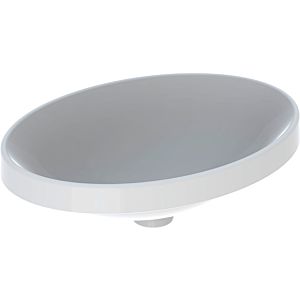 Geberit VariForm basin 500719002 55x40cm, without tap hole, without overflow, oval, white KeraTect