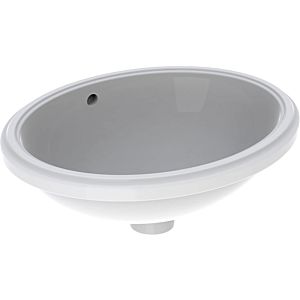 Geberit VariForm Geberit VariForm 500749002 48x39cm, without tap hole, with overflow, oval, white KeraTect