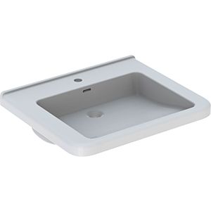 Geberit Renova Comfort Select lavabo 128661600 60 x 55cm, blanc, KeraTect, sans trou de robinetterie / trop-plein