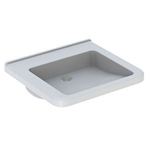 Geberit Renova Comfort Select lavabo 128661000 60 x 55 cm, blanc, sans trou pour robinet, sans trop-plein