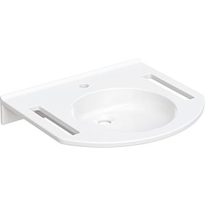 Geberit Publica washbasin 402160016 60 x 55 cm, with tap hole, without overflow, with cut-outs, barrier-free, white
