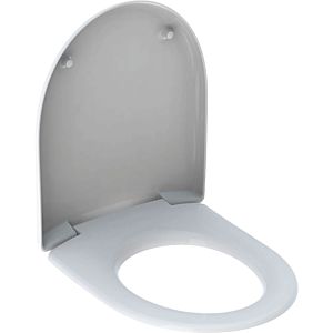 Geberit Renova WC seat 573035000 without Renova WC , fastening below, hinges Stainless Steel , antibacterial, white