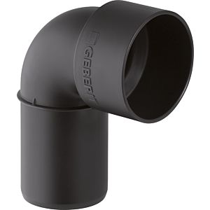 Geberit Silent PP connection elbow 390183141 DN 40, 40/46 mm, 90 degrees, sound-optimized, with protective cover