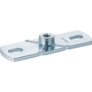 Geberit base plate 362851261 with threaded socket M 10 / G 2000 / 2, square, 2-hole, steel