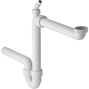 Geberit pipe 2000 2000 152819111 2000 2000 / 2 &quot;x 50 mm, horizontal outlet, for Kitchen sinks , white