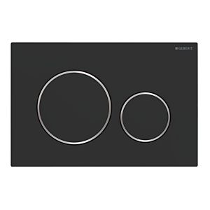 Geberit Sigma20 Betätigungsplatte 115882141 Platte und Tasten schwarz matt lackiert