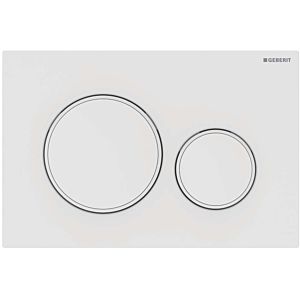 Geberit Sigma 20 flush plate 115882011 Plate / button white matt, ring white, for dual flush