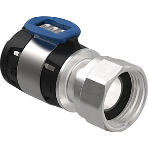 Geberit FlowFit connection 619 490 221 DN 12, Ø 16 mm, G 2000 / 2, 6.4 cm, straight, with union nut