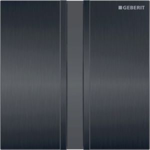 Geberit infrarouge Urinal control Typ 50 116026QD1 secteur, chasse d&#39;eau électronique, brossé / chrome noir