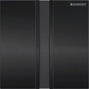 Geberit infrared Urinal control Typ 50 116036QD1 with electronic flush actuation, battery operation, brushed / black chrome