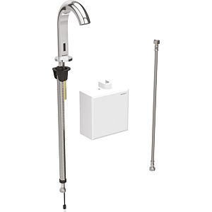 Geberit Piave infrared basin mixer 116163211 free-standing, battery operated, AP function box, high-gloss chrome-plated, without mixer