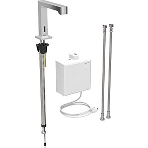 Geberit Brenta infrared basin mixer 116177211 with thermostatic mixer, standing installation, mains operation, surface-mounted function box, high-gloss chrome-plated