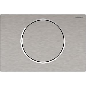 Geberit WC control 115867SN6 mains operation, 2000 flushing, for folding support rail, radio, Stainless Steel brushed