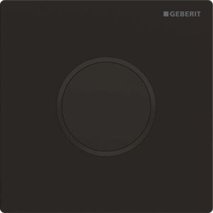 Geberit infrared urinal control 116025161 mains operation, cover plate, die-cast zinc, plate black matt, ring black