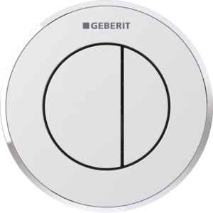 Geberit WC control Typ 01 116055KN1 pneumatique, double chasse, plastique, chrome mat / chromé brillant