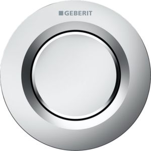 Geberit WC control Typ 01 116040461 pneumatic, plastic, 2000 flushing, flush button, matt chrome-plated