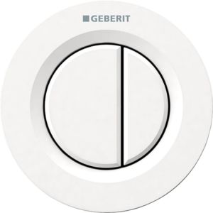 Geberit WC control Typ 01 116042111 pneumatic, dual flush, plastic, alpine white