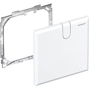 Geberit cover plate 116425111 white, for basin mixer with concealed function box, plastic
