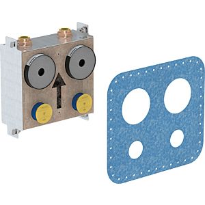 Geberit Gis water meter block 461131001 with 2 meter sections, with concealed shut-off valve, foamed