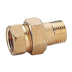 Opal R18 radiator screw connection R18Y002 brass, 3/8 &quot;, IT / AG, straight