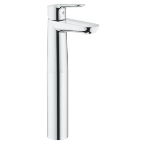 Grohe Start Edge basin mixer XL 23777000 with push-open waste set, chrome, for wash bowl