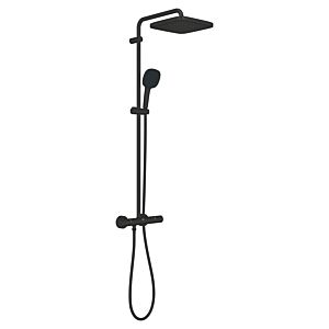 Grohe Vitalio Comfort 250 shower system 266962431 with thermostatic mixer for wall mounting matt black