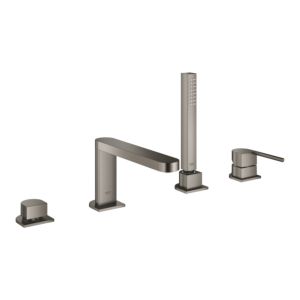 Grohe Plus 4 -hole tub combination 29307AL3 Conversion tub / shower, with temperature limiter, hard graphite brushed