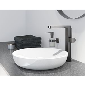 Grohe Plus basin mixer 32618AL3 XL-Size, smooth body, for freestanding basins, brushed hard graphite
