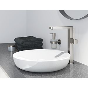Grohe Plus single-lever basin mixer 32618DC3 XL-size, smooth body, for free-standing wash bowls, supersteel
