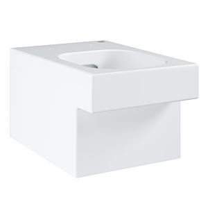 Grohe Cube Céramique de salle de bain mural, WC match3 3924500H alpin PureGuard blanc, sans rebord, sortie horizontale