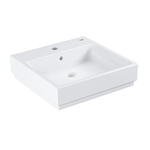 Grohe Cube Ceramique salle de bain lavabo 3947400H 50cm, trou pour robinet 2000 avec trop-plein, blanc alpin PureGuard