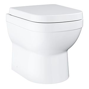 Grohe Euro Céramique de salle de bain piédestal Céramique de salle de bain match3 WC blanc alpin, sans monture, Universel , avec couvercle