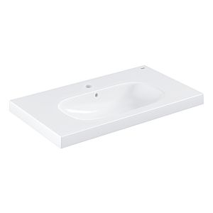 Grohe Euro Bathroom ceramics washbasin 3958400H 80 x 46 cm, alpine white PureGuard, 2000 tap hole with overflow