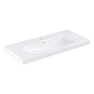 Grohe Euro Bathroom ceramics washbasin 3958500H 100 x 46 cm, alpine white PureGuard, 2000 tap hole with overflow