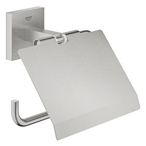 Grohe Start Cube toilet paper holder 41102DC0 Supersteel, with lid