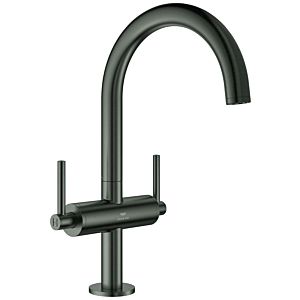 Grohe Atrio two-handle basin mixer 21145AL0 1/2&quot;, L-Size, brushed hard graphite