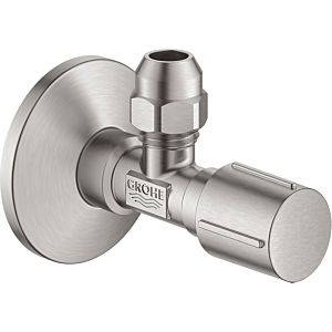Grohe angle valve 22039DC0 supersteel, DN 15, self-sealing connection thread