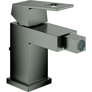 Grohe Eurocube bidet fitting 23138AL0 brushed hard graphite, with waste set, with temperature limiter