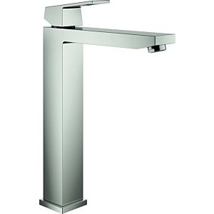 Grohe Eurocube basin mixer 23406DC0 supersteel, XL size, smooth body, for free-standing wash bowls