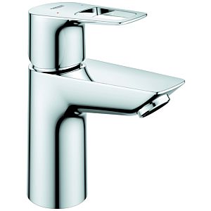 Grohe BauLoop basin mixer 23878001 1/2&quot;, S-Size, with waste fitting, temperature limiter, smooth body, chrome